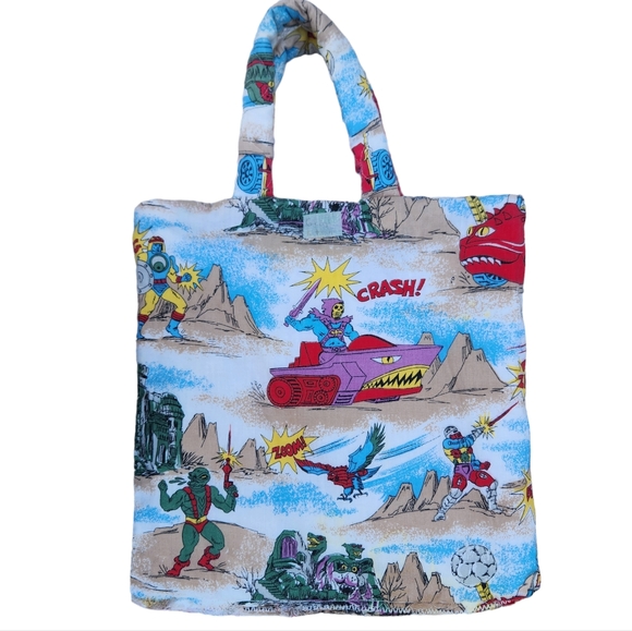 Masters of the Universe He Man Tote Bag Hand Made Quilted - Picture 2 of 8
